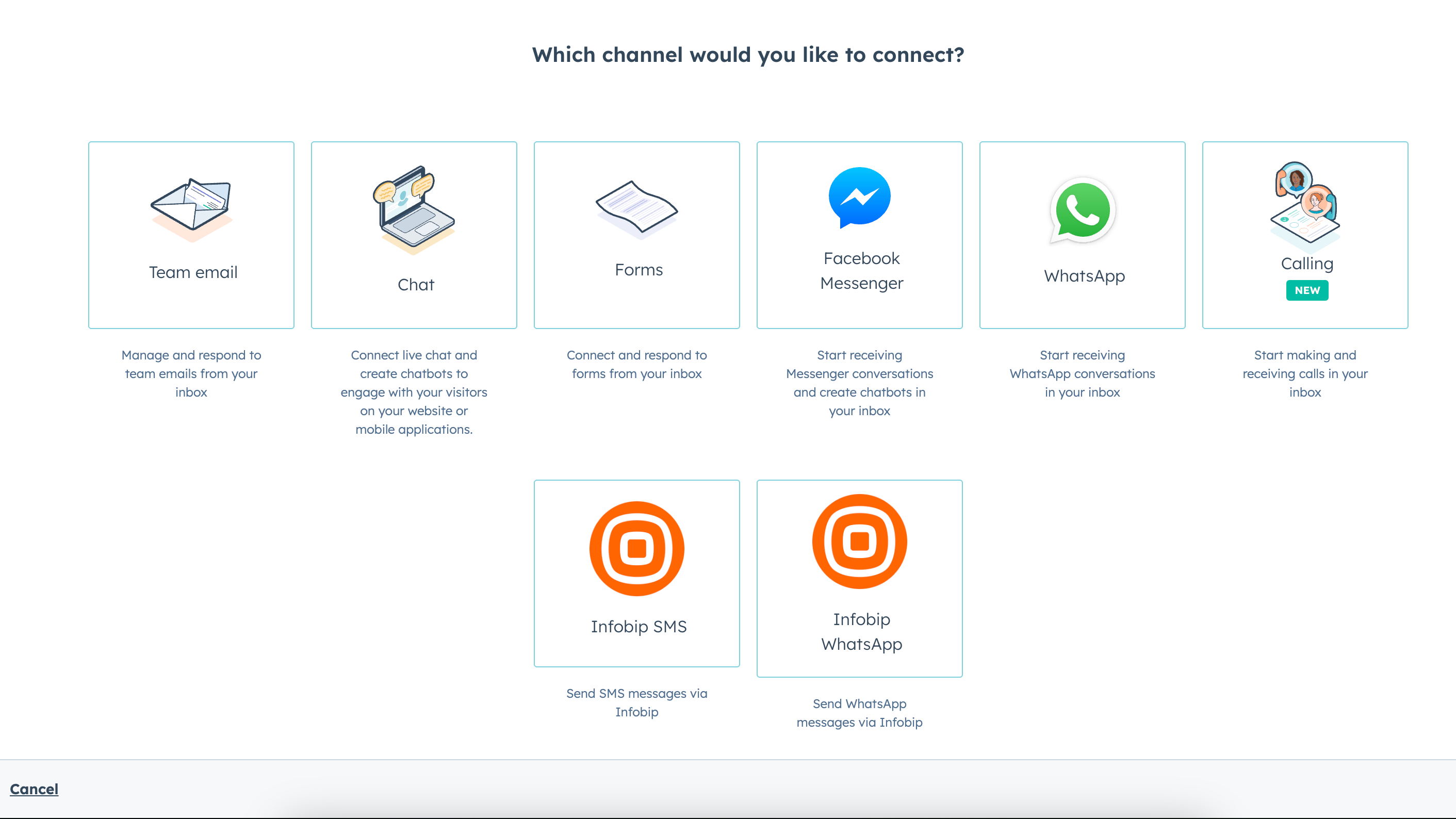 Connect Infobip channels to Inbox